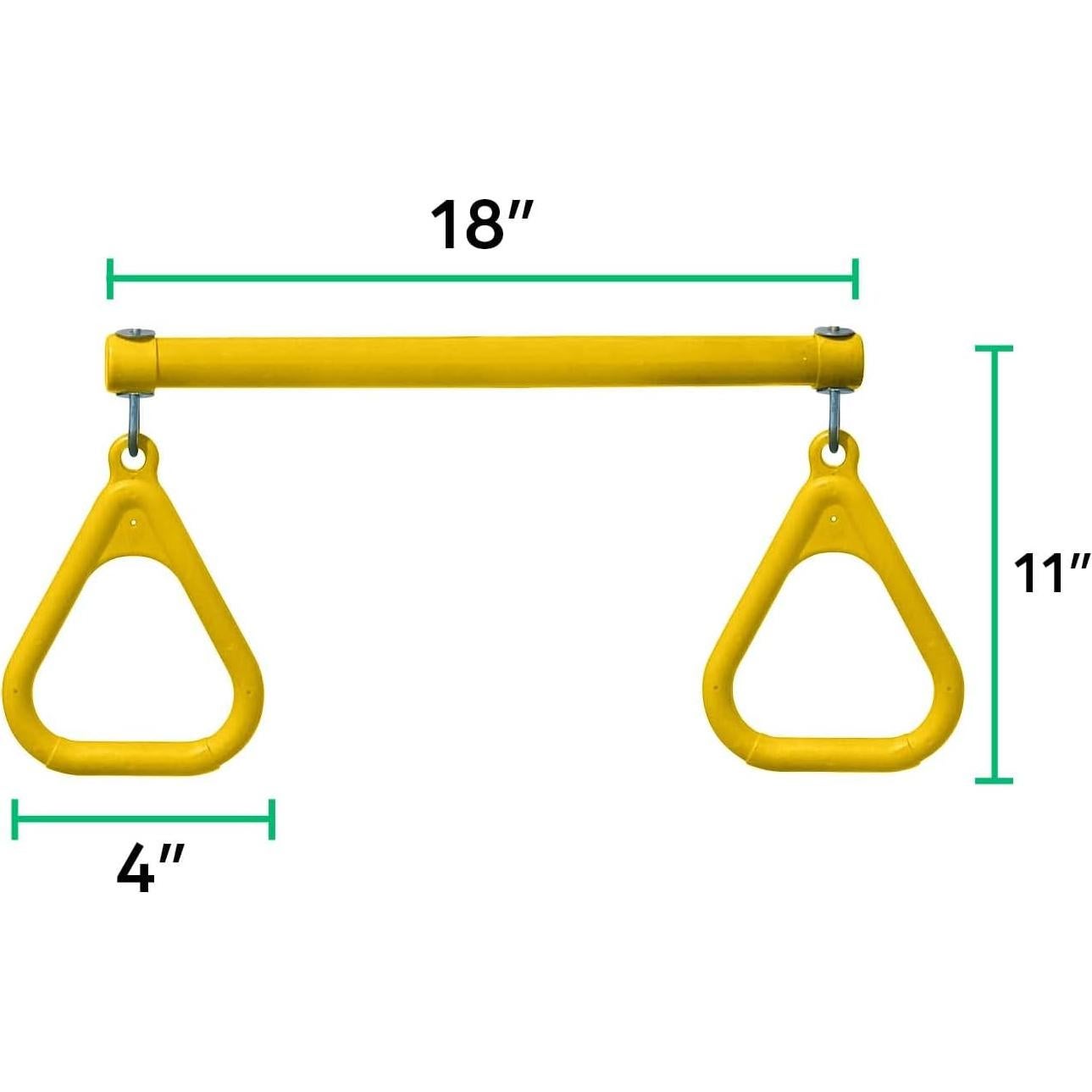 Barra de Trapecio Amarilla Juegos de Gimnasio de Selva Reino - 45.72 cm