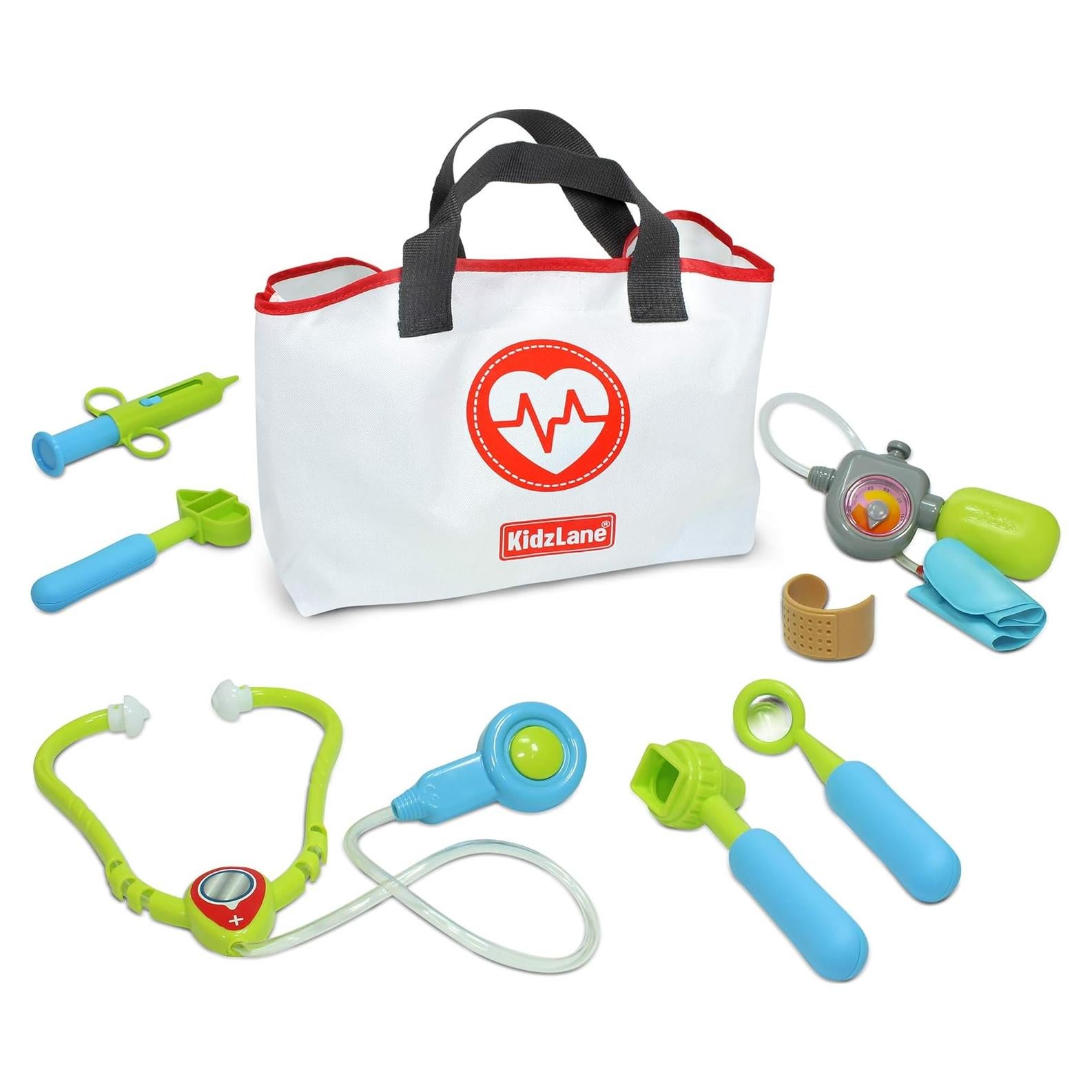Kidzlane Kit de Doctor para Niños 3-5 Años - 7 Piezas con Estetoscopio