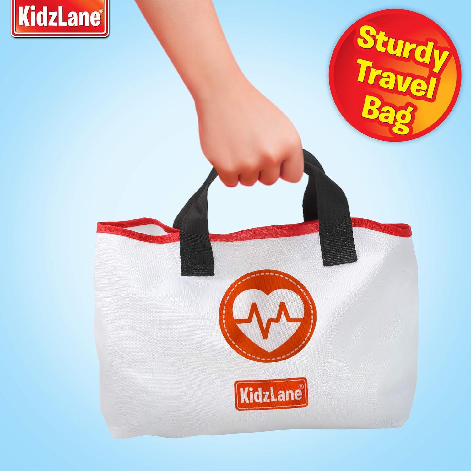 Kidzlane Kit de Doctor para Niños 3-5 Años - 7 Piezas con Estetoscopio