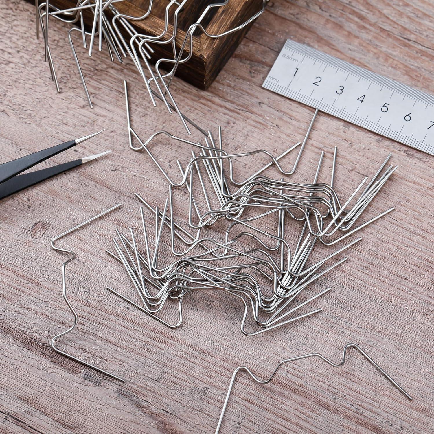 300 Clips de Acero Inoxidable Tipo W para Invernadero Yaocom