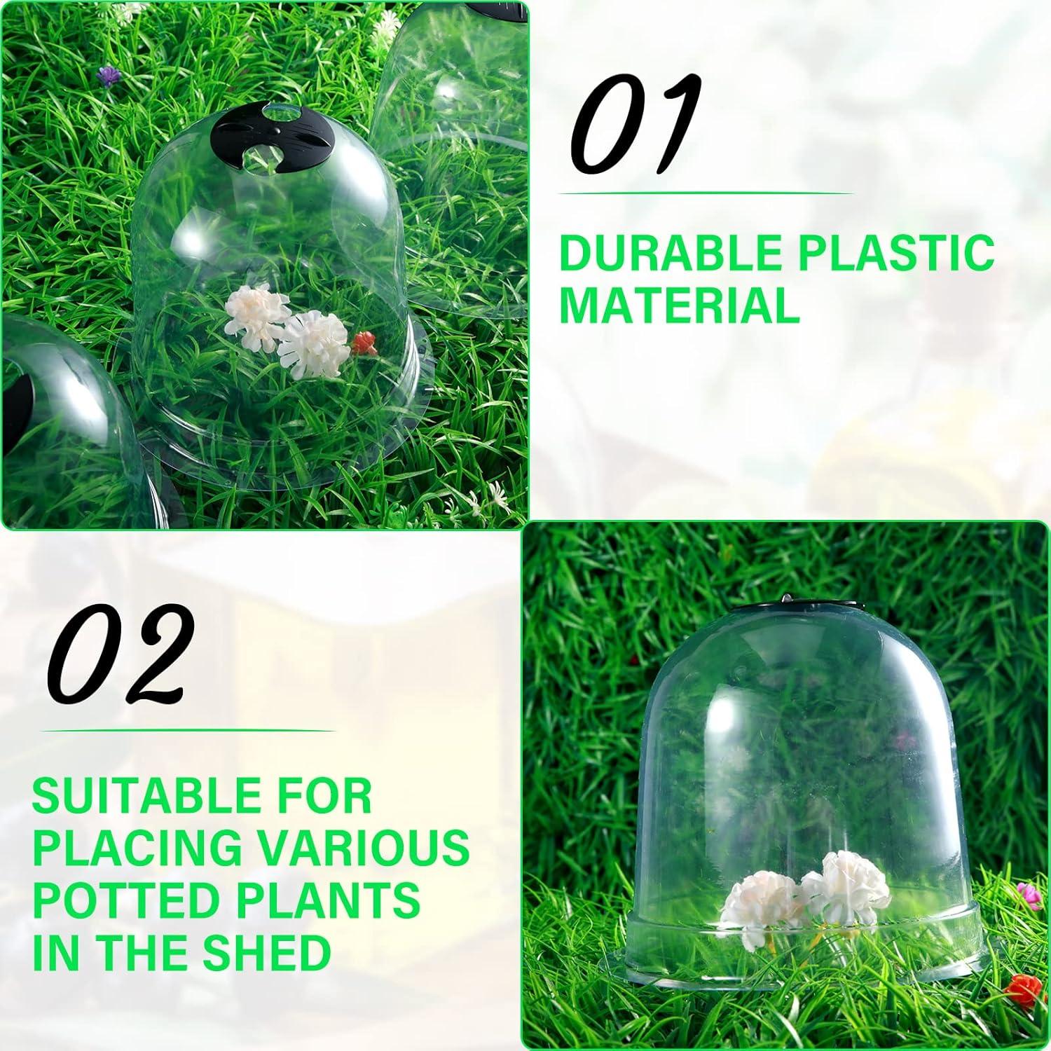 Juego de 20 Domos de Protección para Plantas Zopeal 19.5cm