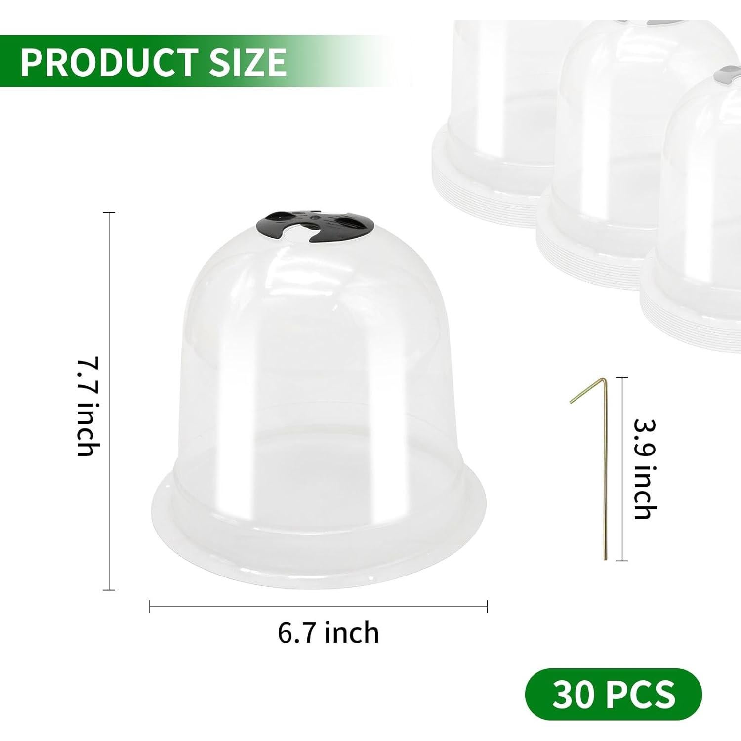 30 Piezas Cubierta Protectora de Plantas Saihisday 19.5 cm