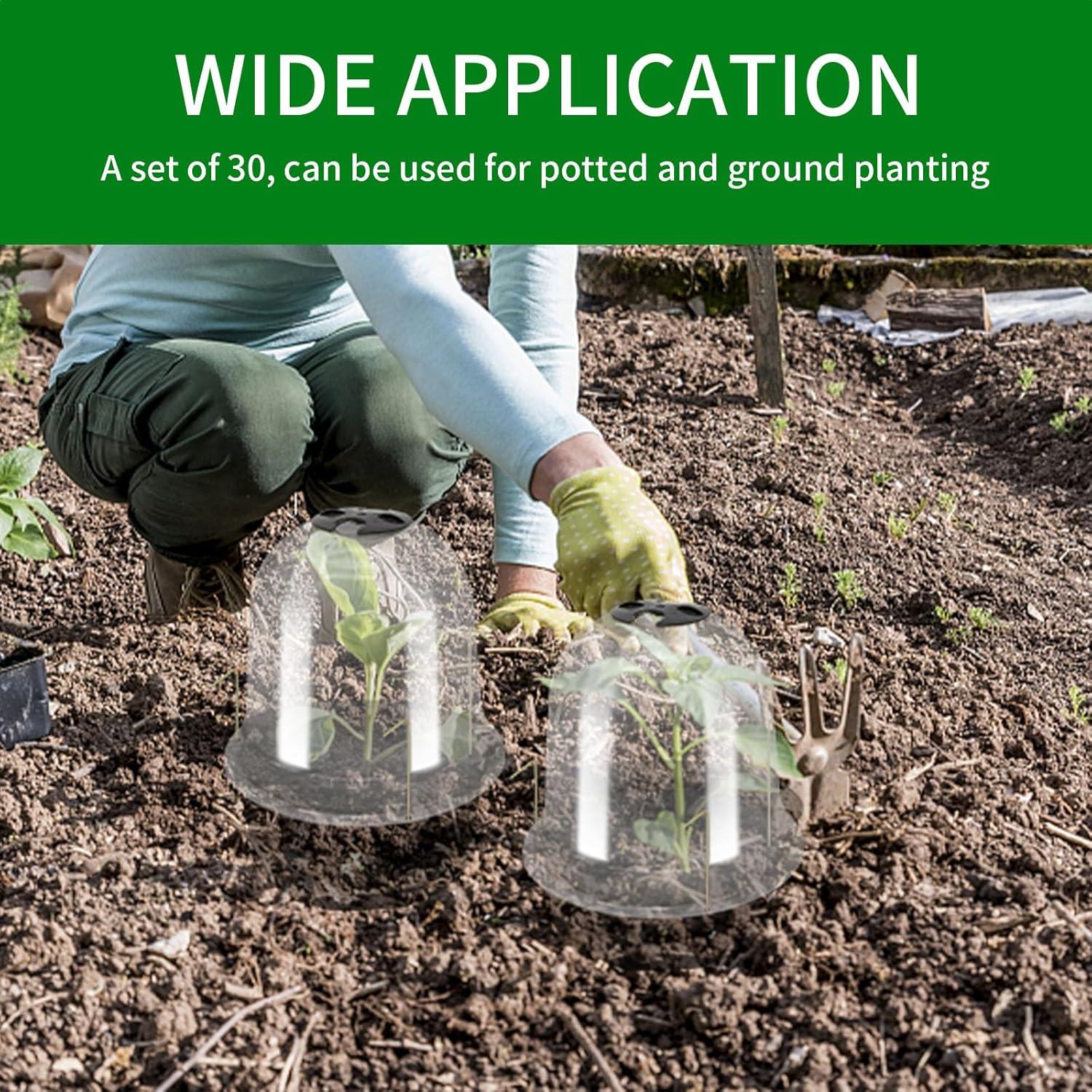 30 Piezas Cubierta Protectora de Plantas Saihisday 19.5 cm