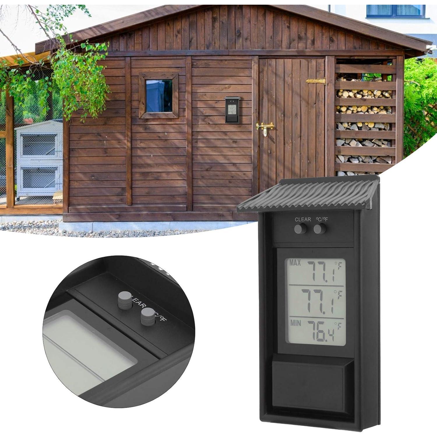 Termómetro Digital Joyzan Max Min para Invernadero a Prueba de Agua