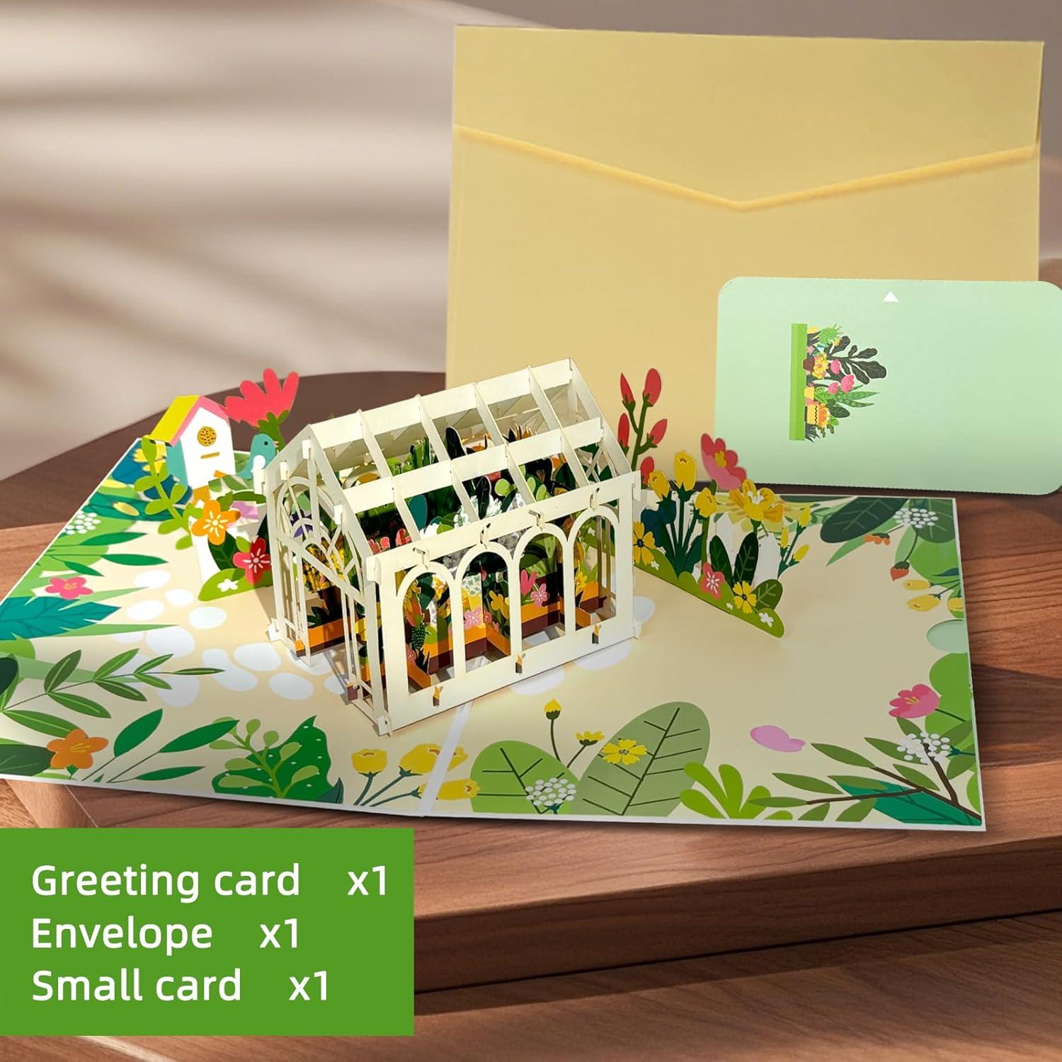 Tarjeta Pop Up Jardín 3D GameGalaxy - Cumpleaños, Aniversario