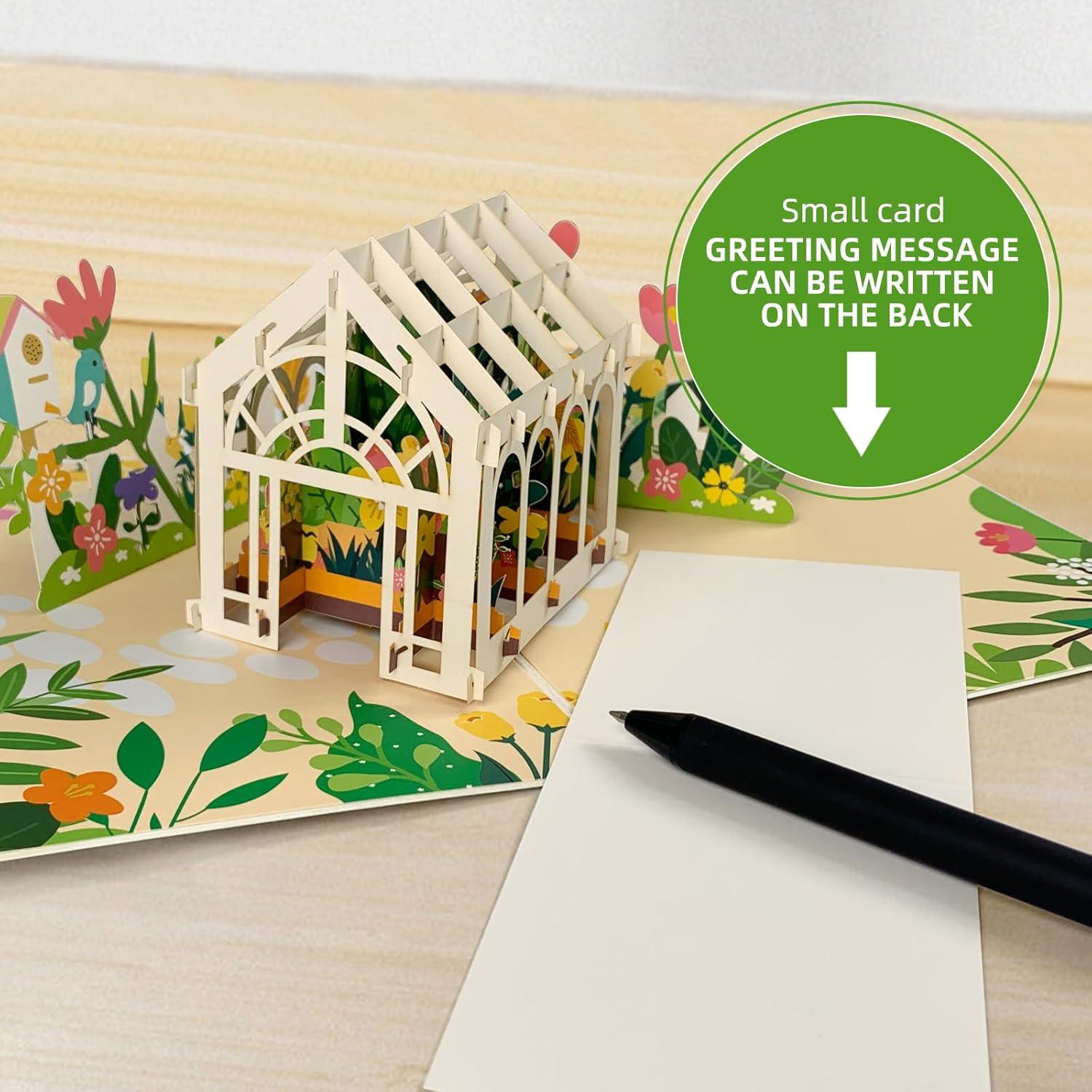 Tarjeta Pop Up Jardín 3D GameGalaxy - Cumpleaños, Aniversario