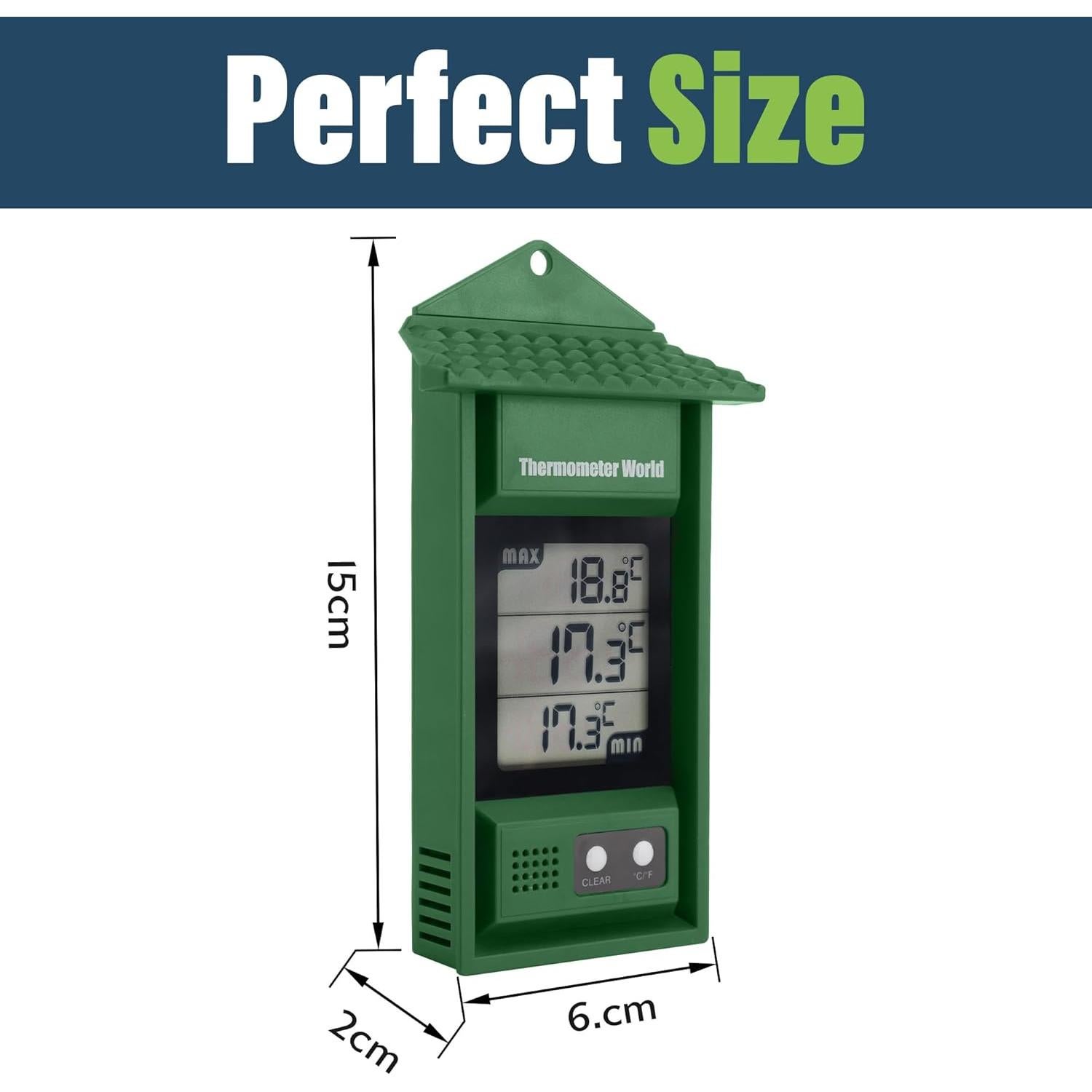 Termómetro Digital Mínimo Máximo Thermometer World - Invernadero