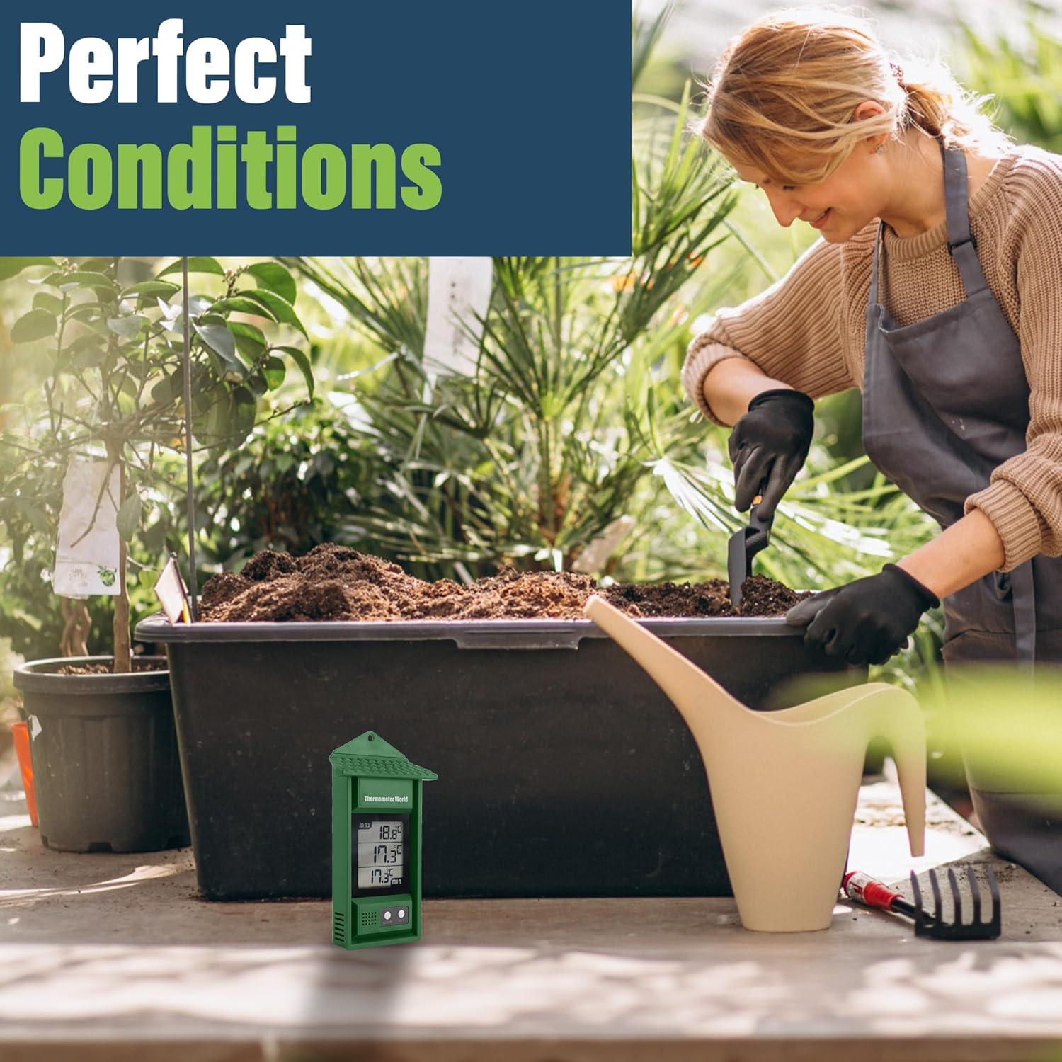 Termómetro Digital Mínimo Máximo Thermometer World - Invernadero