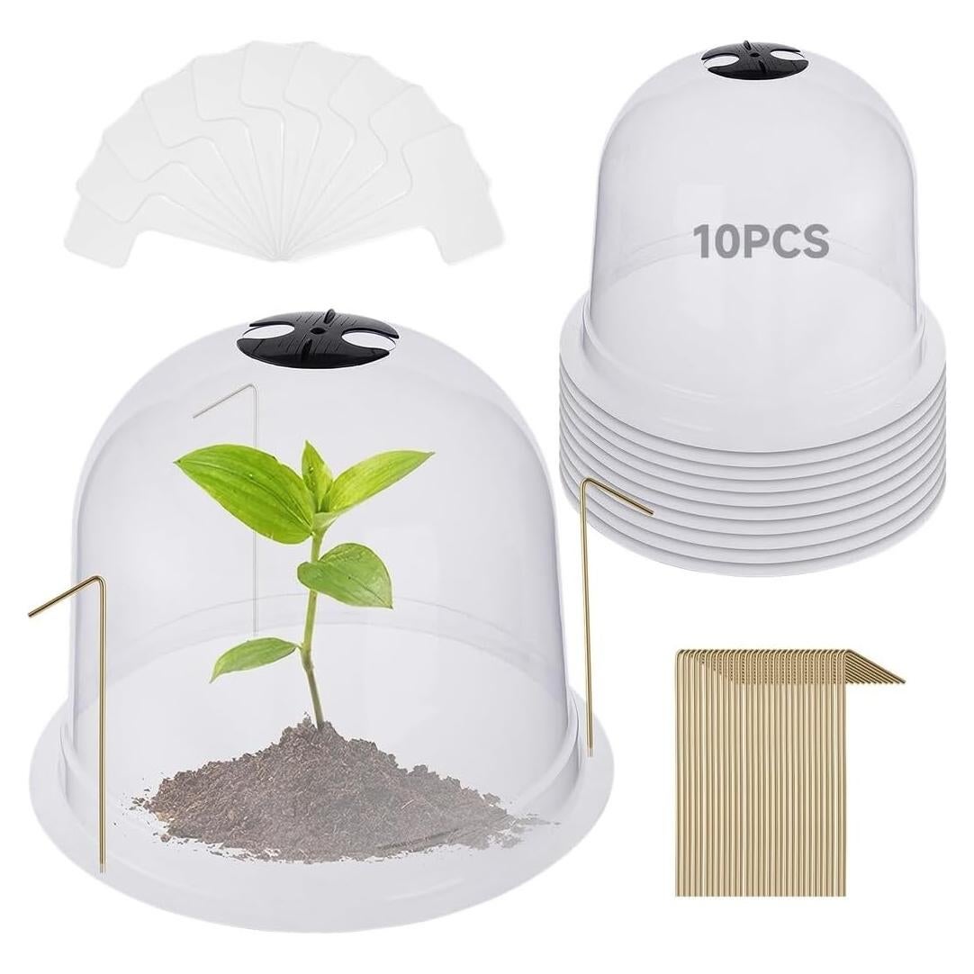 Homaisson 10PCS Protectores de Plantas Reutilizables con Ventilación