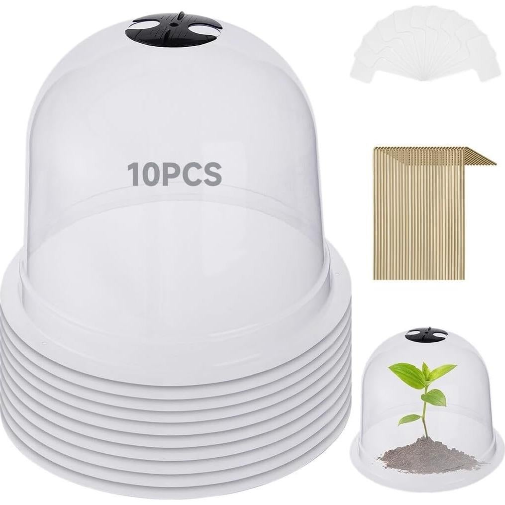 Homaisson 10PCS Protectores de Plantas Reutilizables con Ventilación