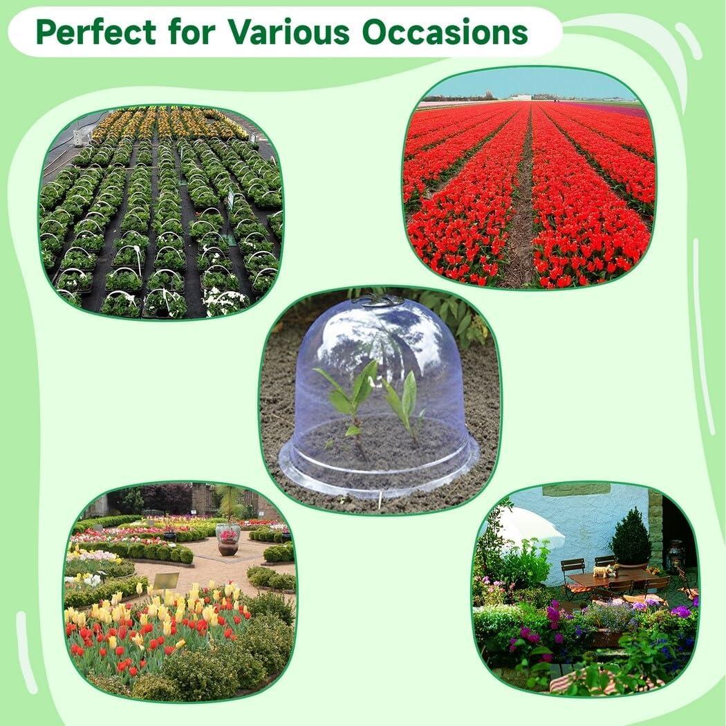 Homaisson 10PCS Protectores de Plantas Reutilizables con Ventilación