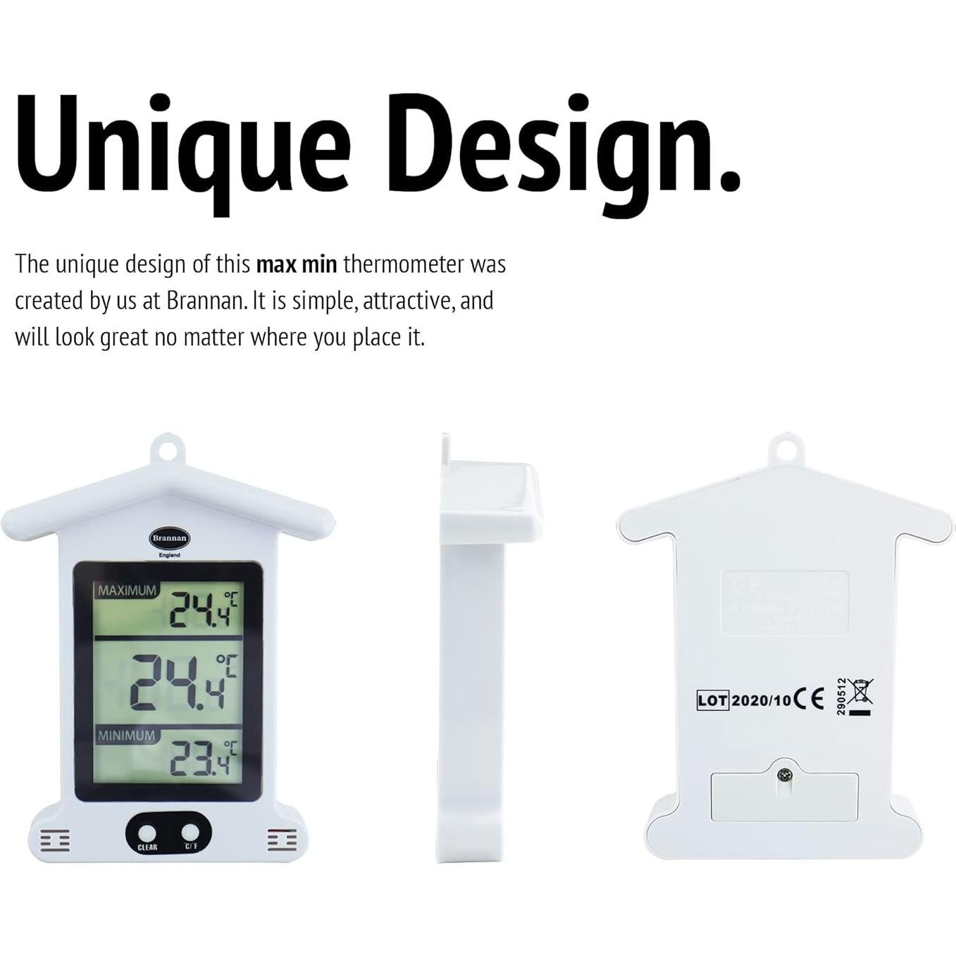 Termómetro Digital Impermeable Brannan 12/432 - Máximo Mínimo