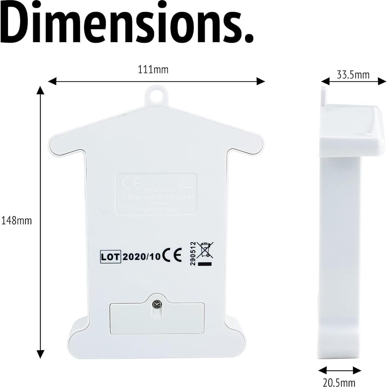 Termómetro Digital Impermeable Brannan 12/432 - Máximo Mínimo