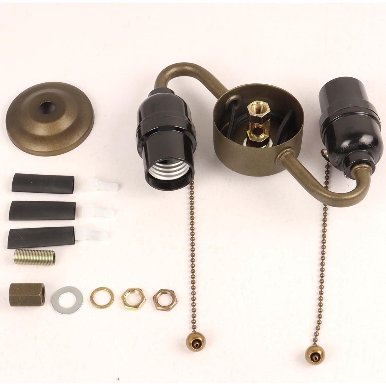 Agrupación de Portalámparas Bieye SC07 E26 2-Luz Latón Antiguo