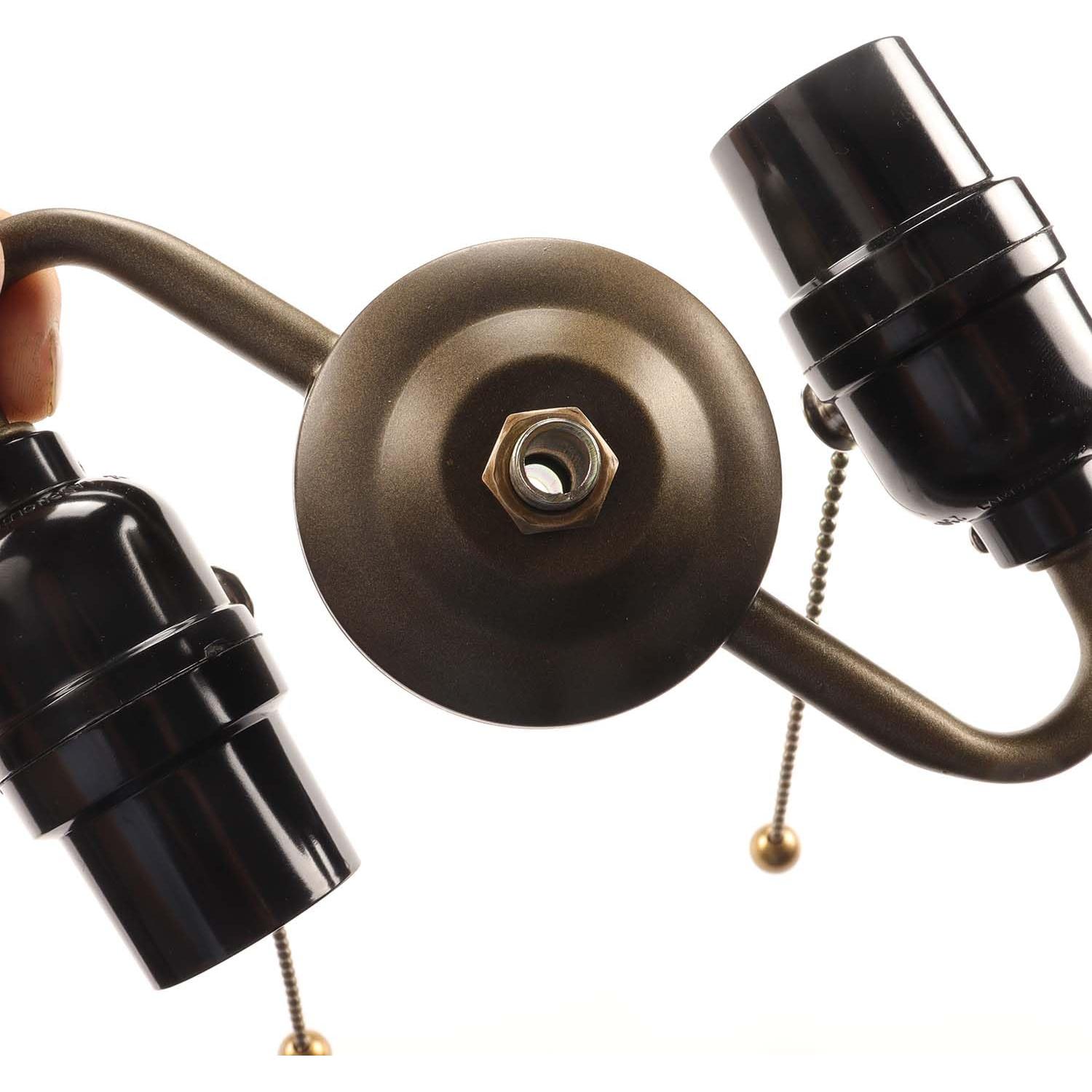 Agrupación de Portalámparas Bieye SC07 E26 2-Luz Latón Antiguo