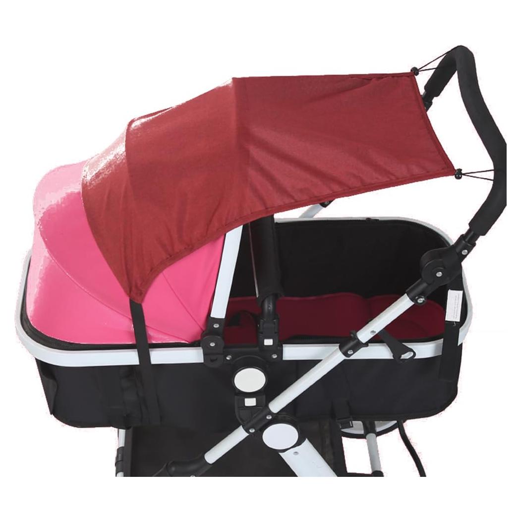 Sombra para Cochecito Universal Rojo - Protección UV y Lluvia