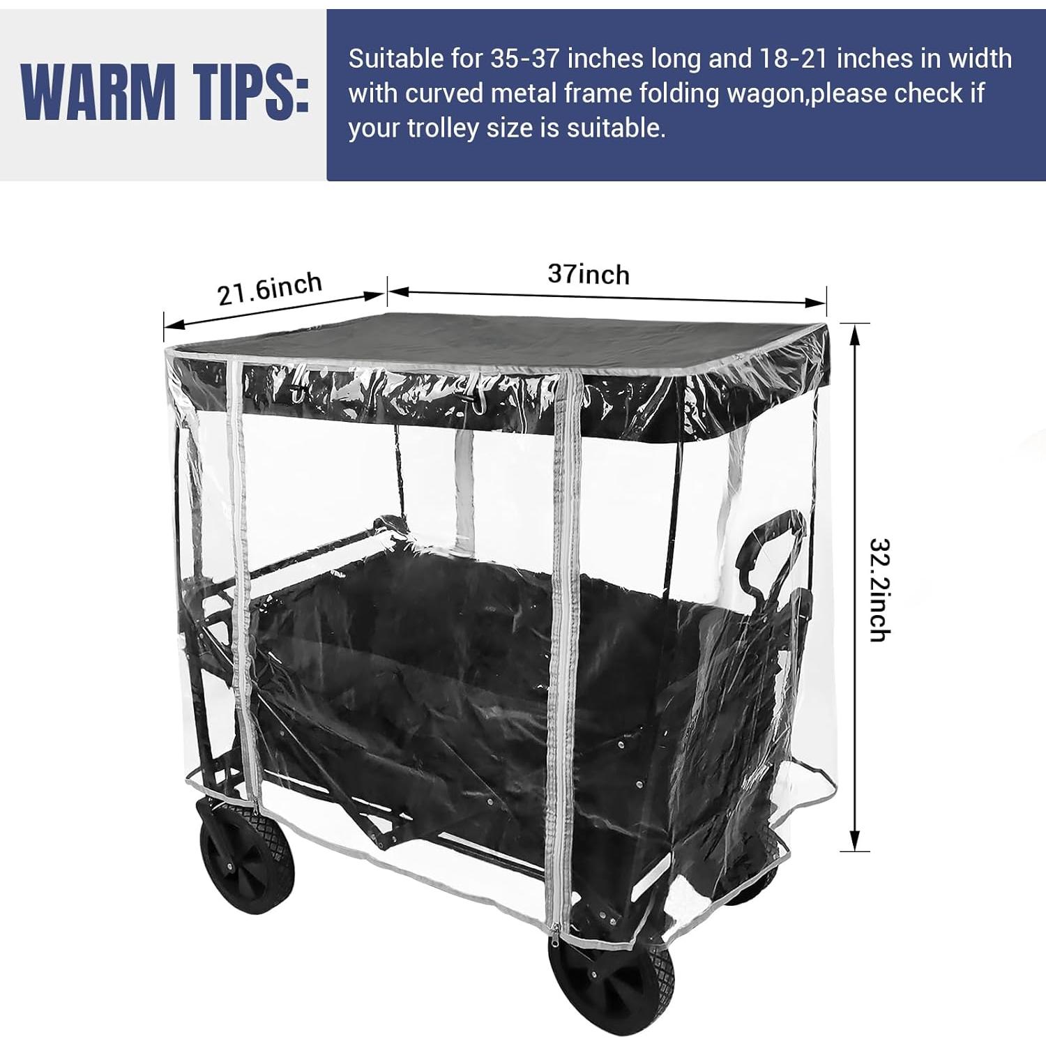 Cubierta de Lluvia y Viento LOSCHEN para Carro Plegable 93x50 cm