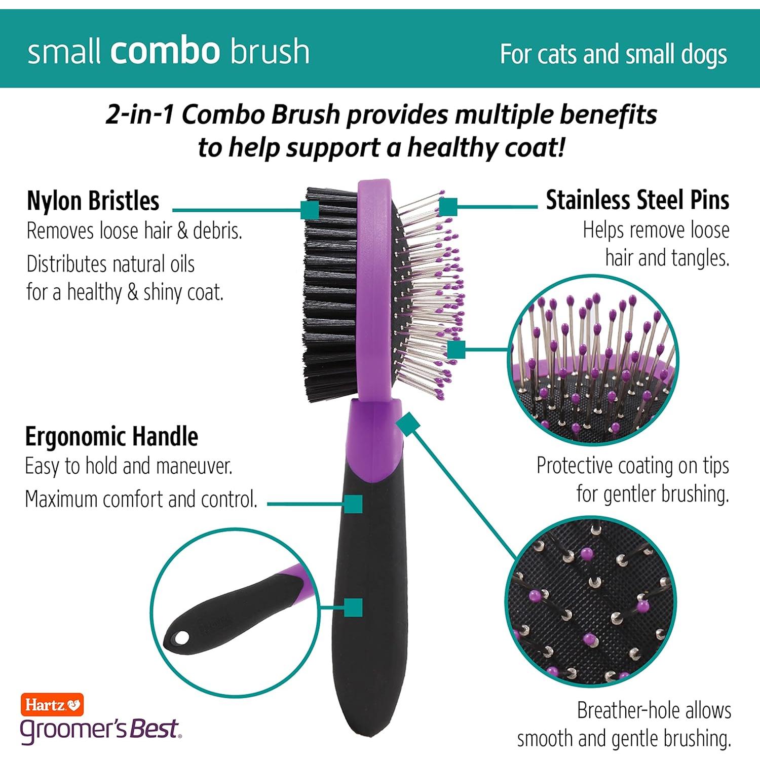 Cepillo Combinado para Perros Hartz 6 en 1 - Aseo y Champú