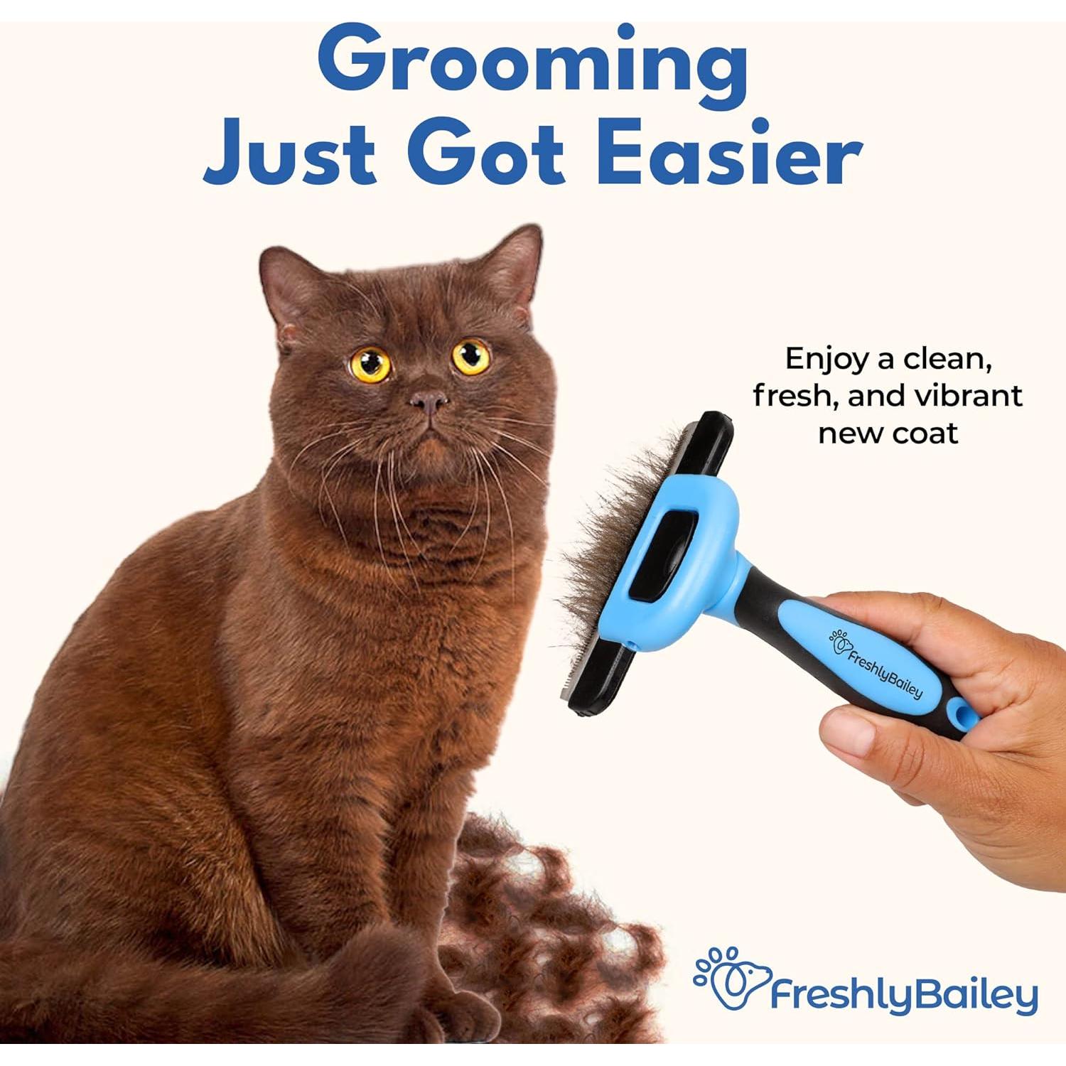 Cepillo Deshedding Freshly Bailey para Perros y Gatos Pelo Corto