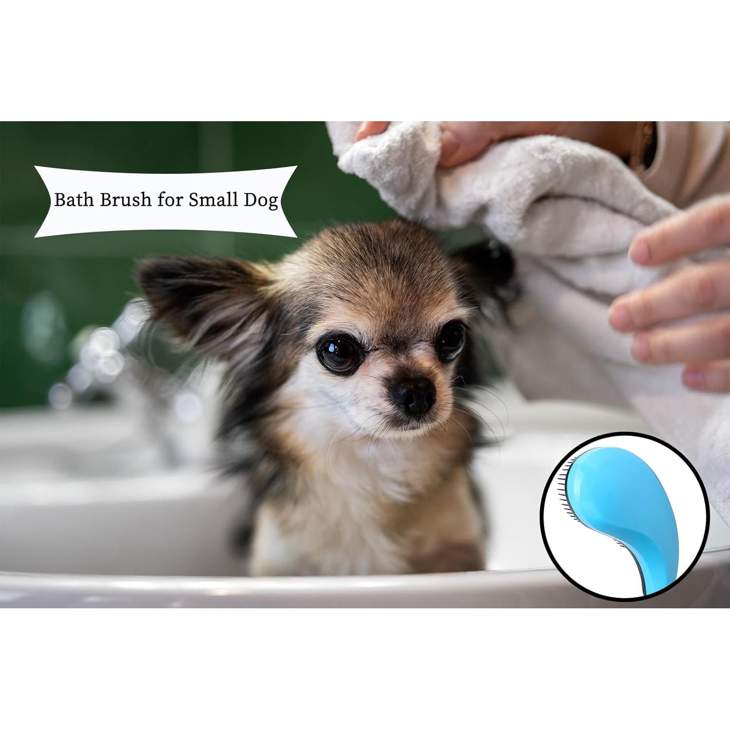 Cepillo para Perros Pequeños MAEELOU Azul - Aseo y Masaje