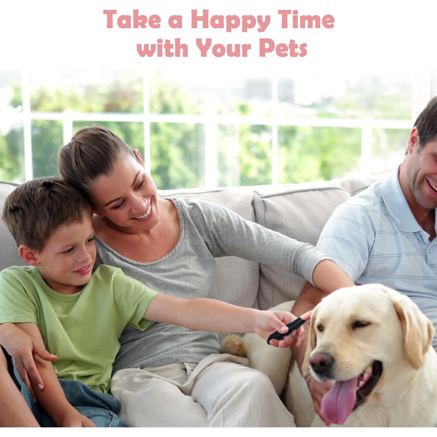 Cepillo Slicker para Perros y Gatos PETPAWJOY - Rosa 15.8x6 cm