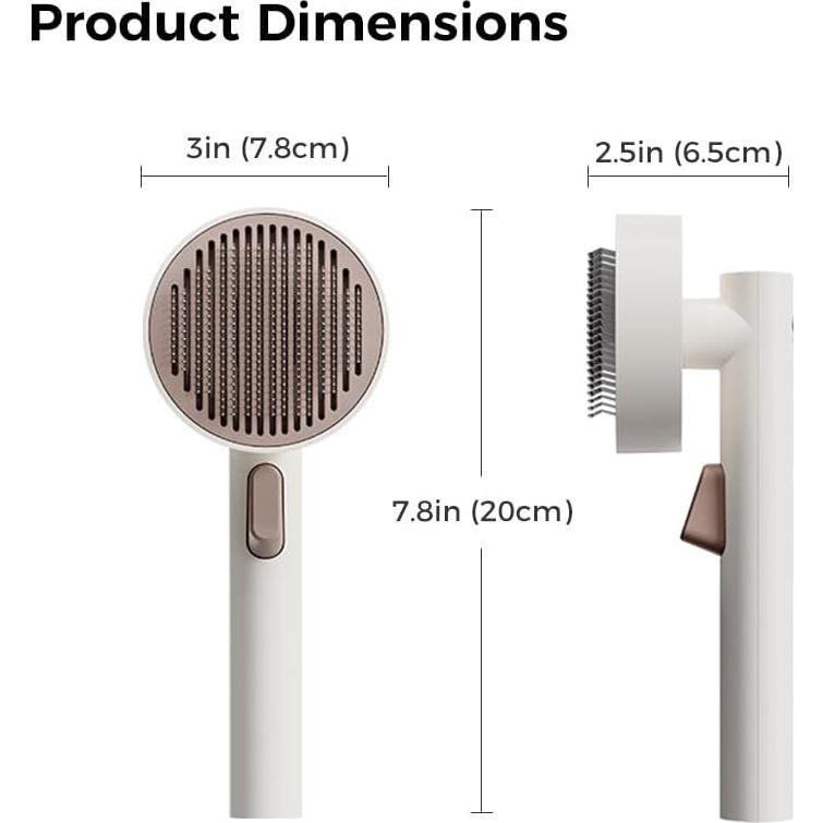 Cepillo Autolimpiante para Mascotas VOOCOO - Cerdas 140°
