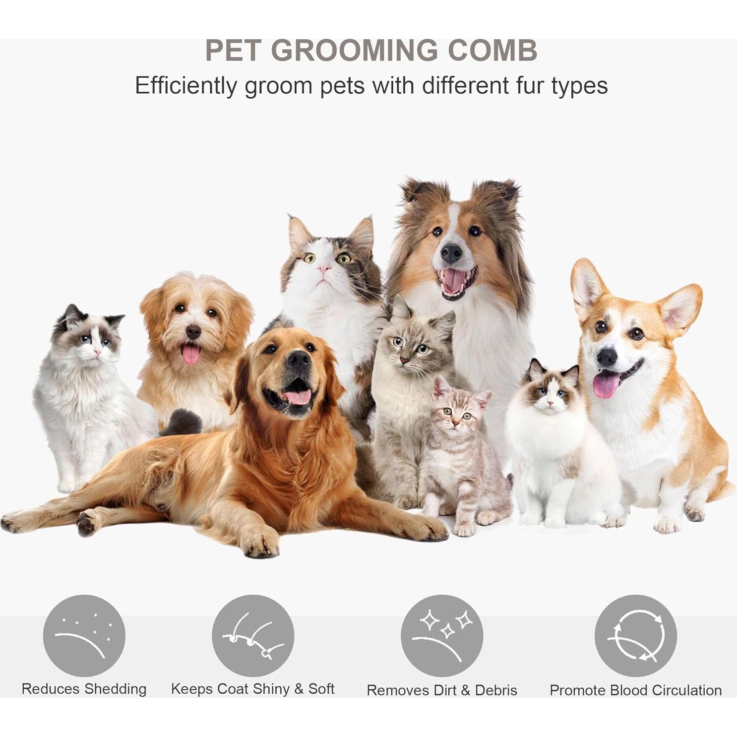 Cepillo Autolimpiante para Mascotas VOOCOO - Cerdas 140°