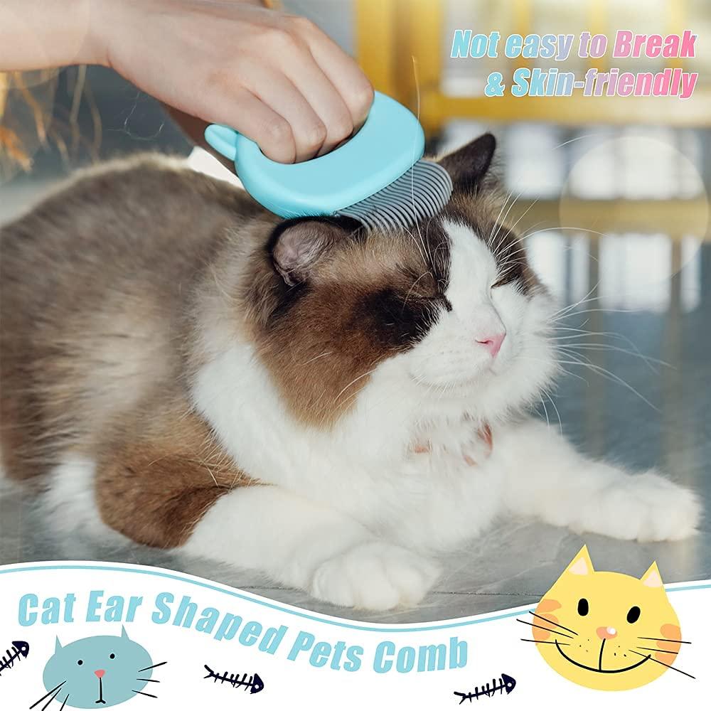 Peine para Gato Ameliade 2-en-1 Azul - Masaje y Deshedding