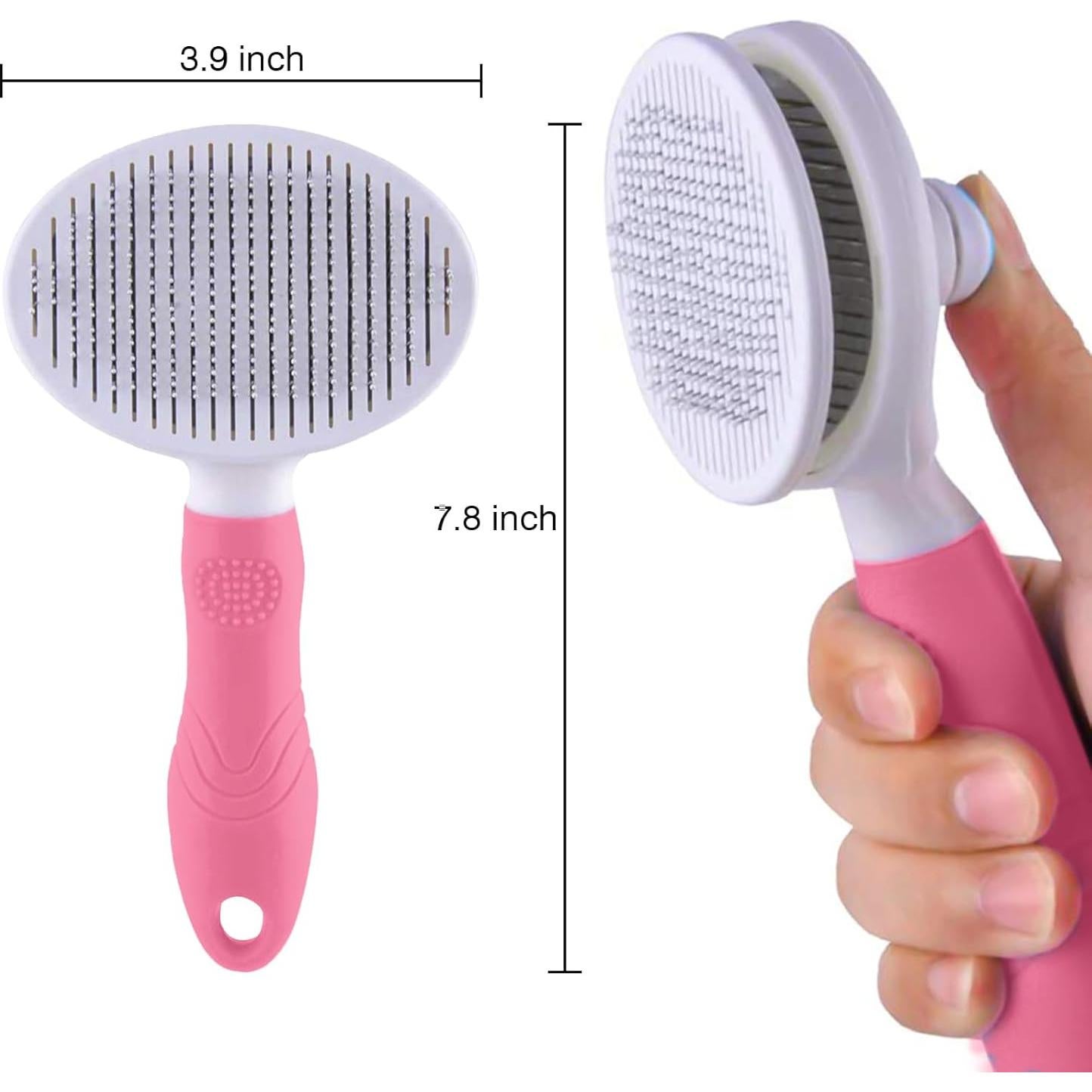 Cepillo de Aseo Autolimpiante para Perros y Gatos Genérico