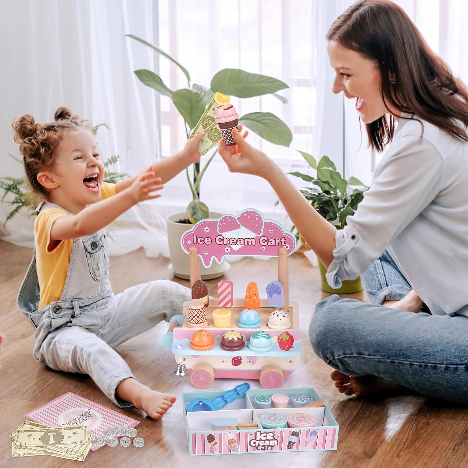 Juguete de helado de madera Dreamon 48 PCS para niños 3-6 años