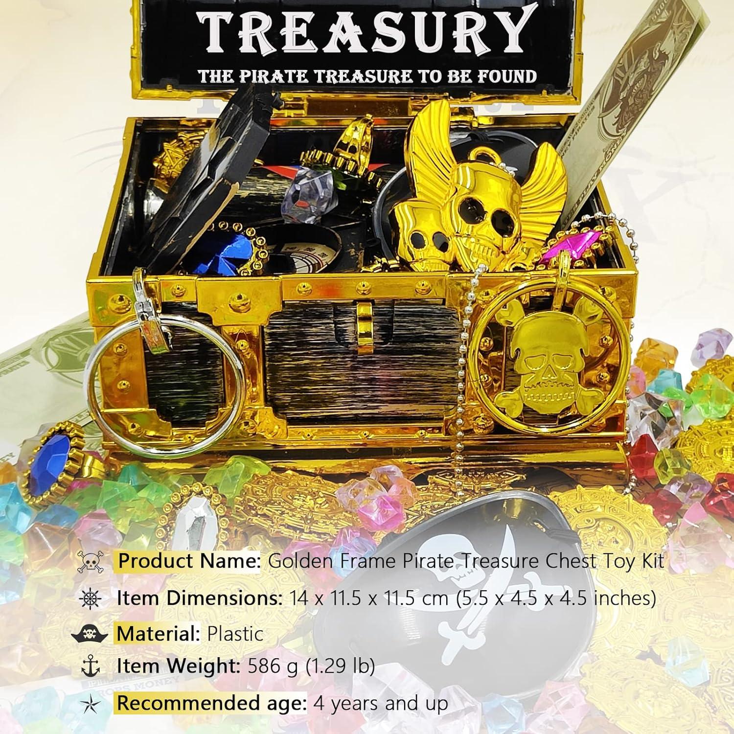 Conjunto de Juguetes Cofre del Tesoro Pirata Dronside 182 Piezas