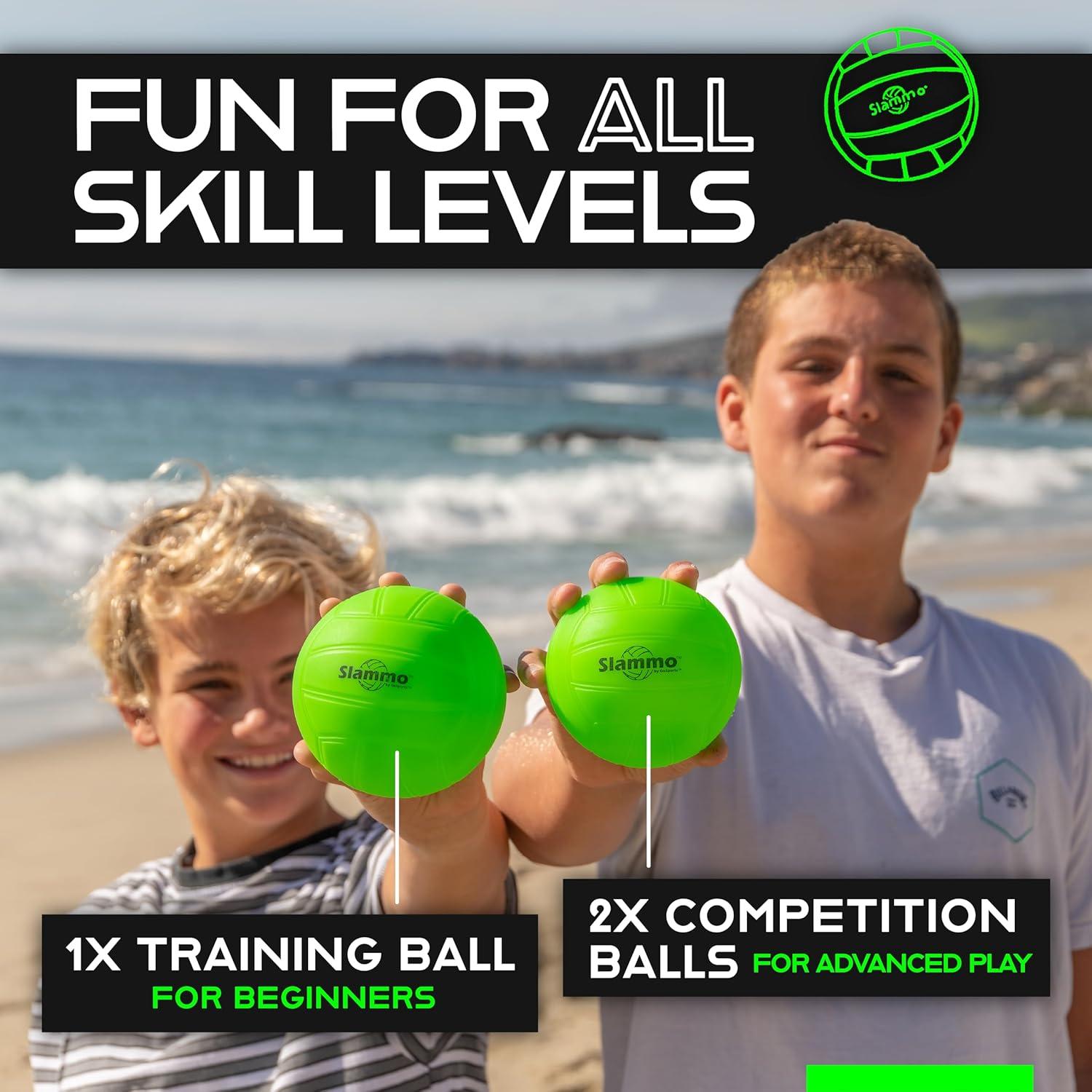 Juego Slammo GoSports - Roundnet con 3 pelotas y estuche