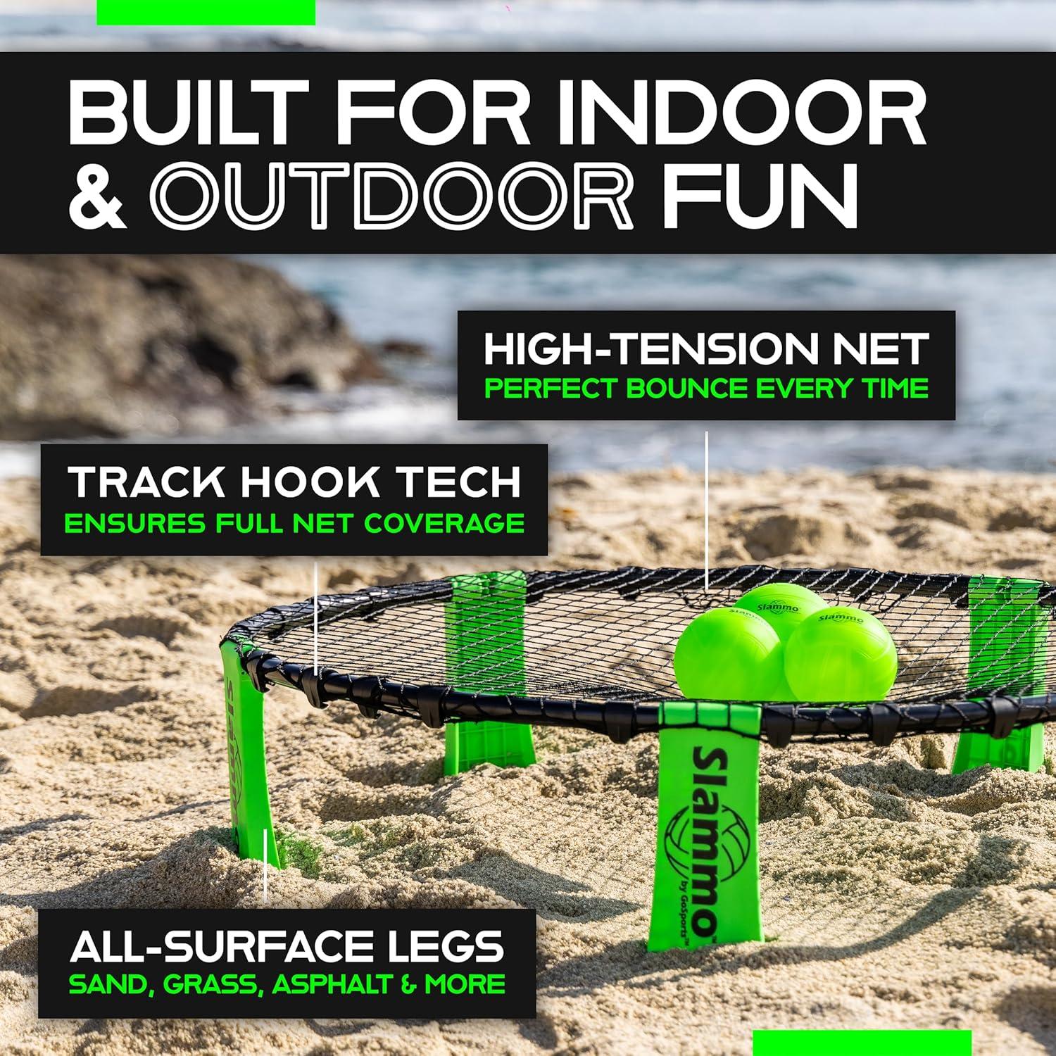 Juego Slammo GoSports - Roundnet con 3 pelotas y estuche