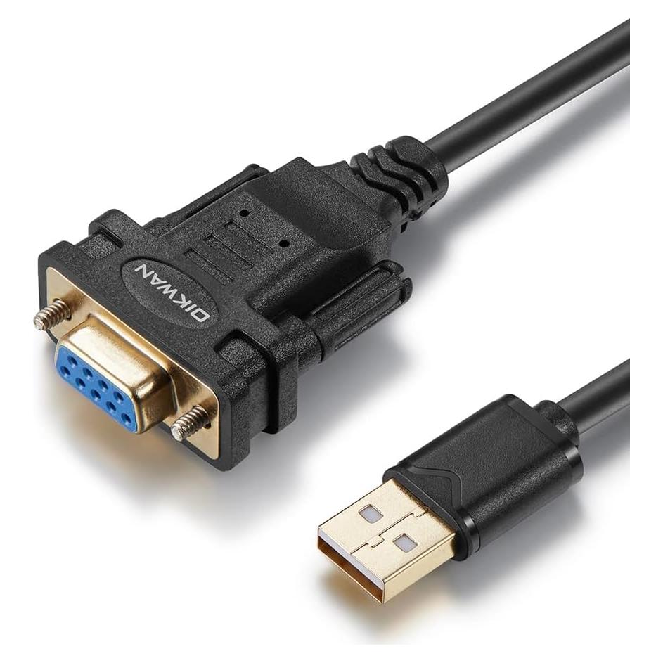 Adaptador USB a RS232 DB9 Femenino OIKWAN 1.83m
