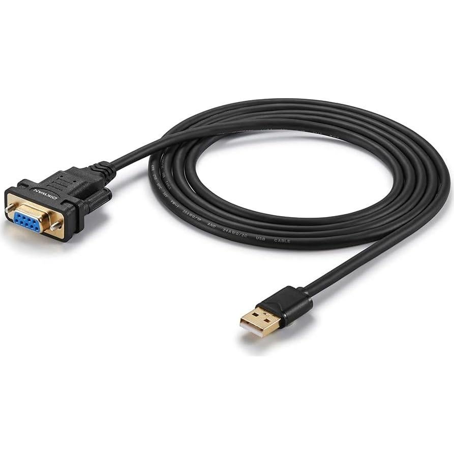 Adaptador USB a RS232 DB9 Femenino OIKWAN 1.83m