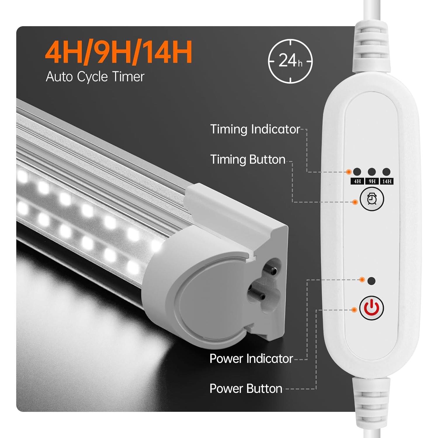 Invernadero Interior Bstrip 27.2x19.9x61.8 cm con Luz 20W