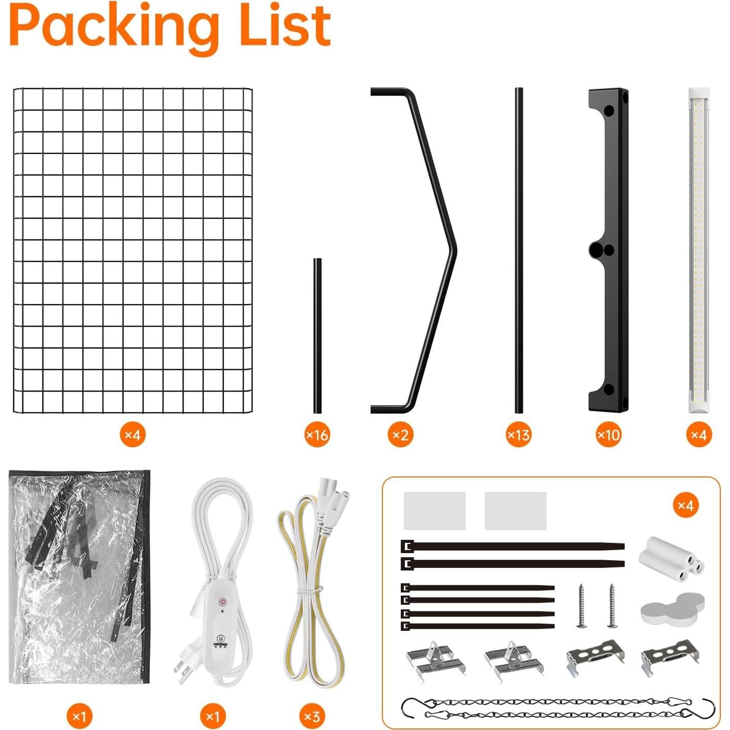 Invernadero Interior Bstrip 27.2x19.9x61.8 cm con Luz 20W