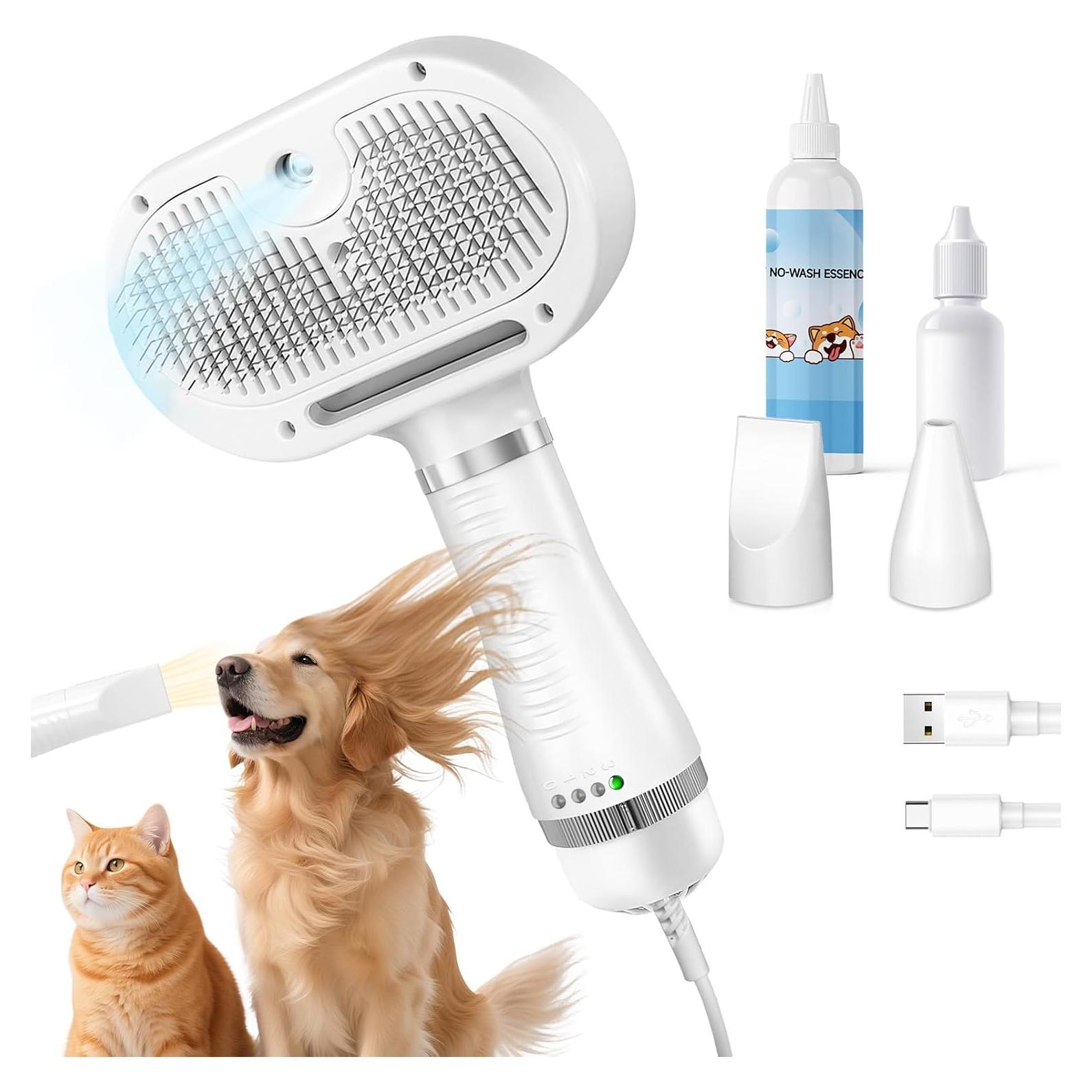 Cepillo de Vapor para Gatos HOB4U 600W con Spray y Secador