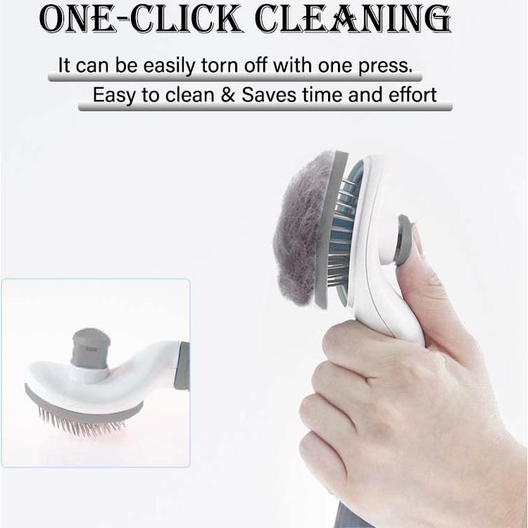 Cepillo Slicker Autolimpiante para Gato y Perro LRHINETAR