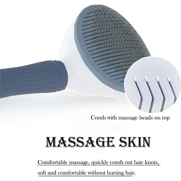 Cepillo Slicker Autolimpiante para Gato y Perro LRHINETAR