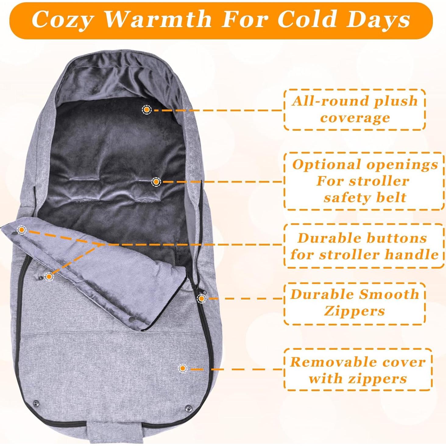 Bolsa de Abrigo Universal South to East para Cochecito 90x43 cm