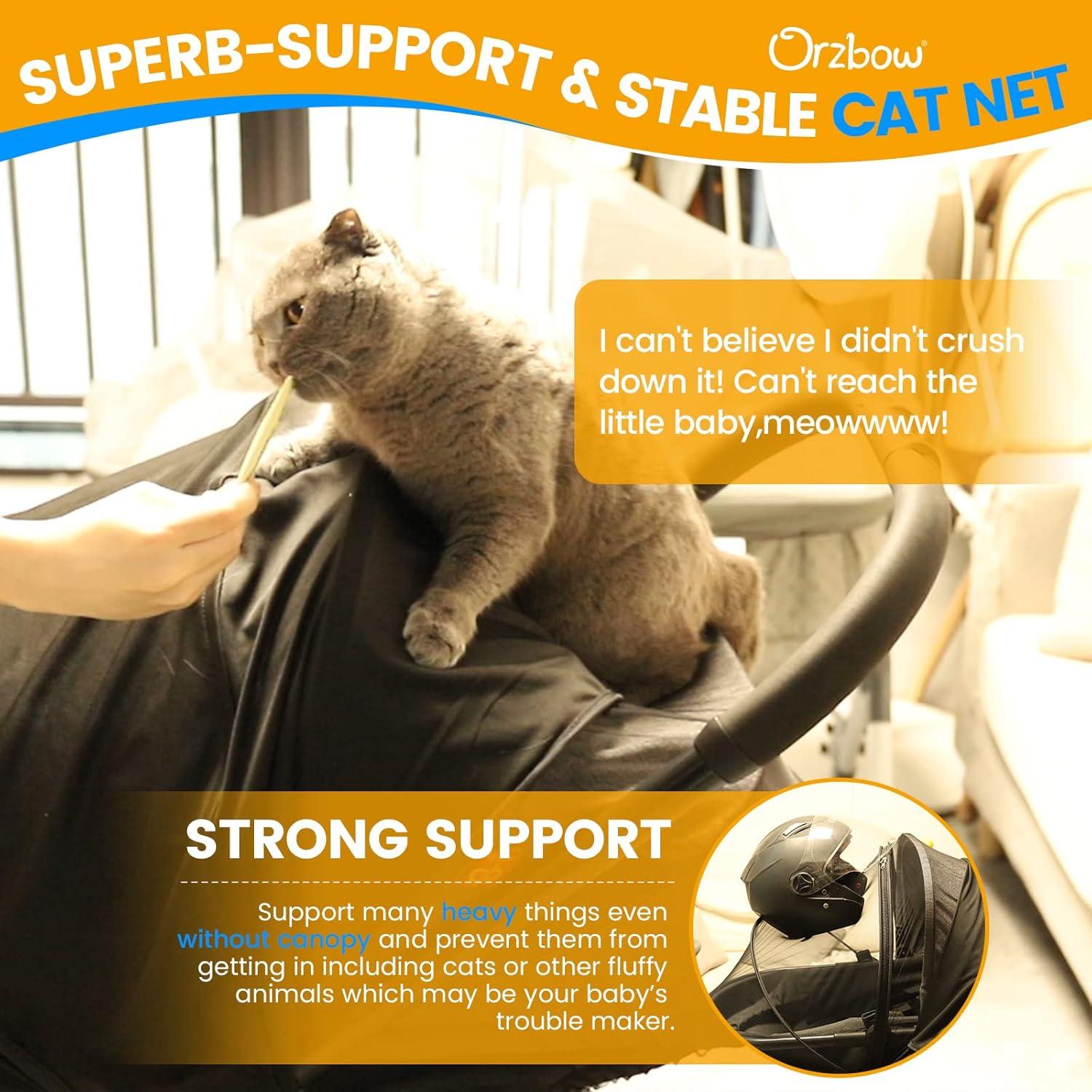 Red de Mosquito Orzbow 2 en 1 con Sombra Solar UPF50+ - Negro