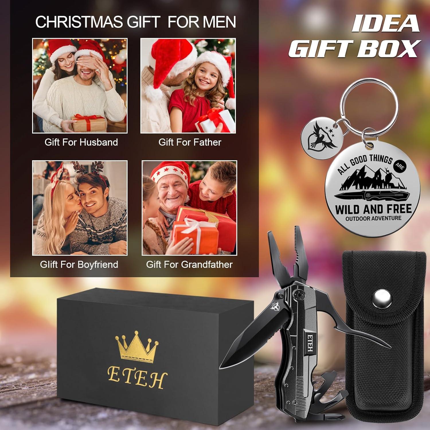 Cuchillo Multiherramienta ETEH 13 en 1 para Hombres Camping