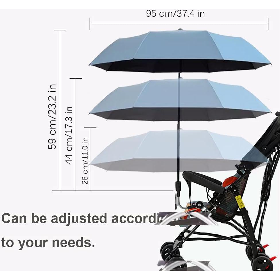 Parasol Universal para Bebé Azul Cielo - Protección Solar 95cm