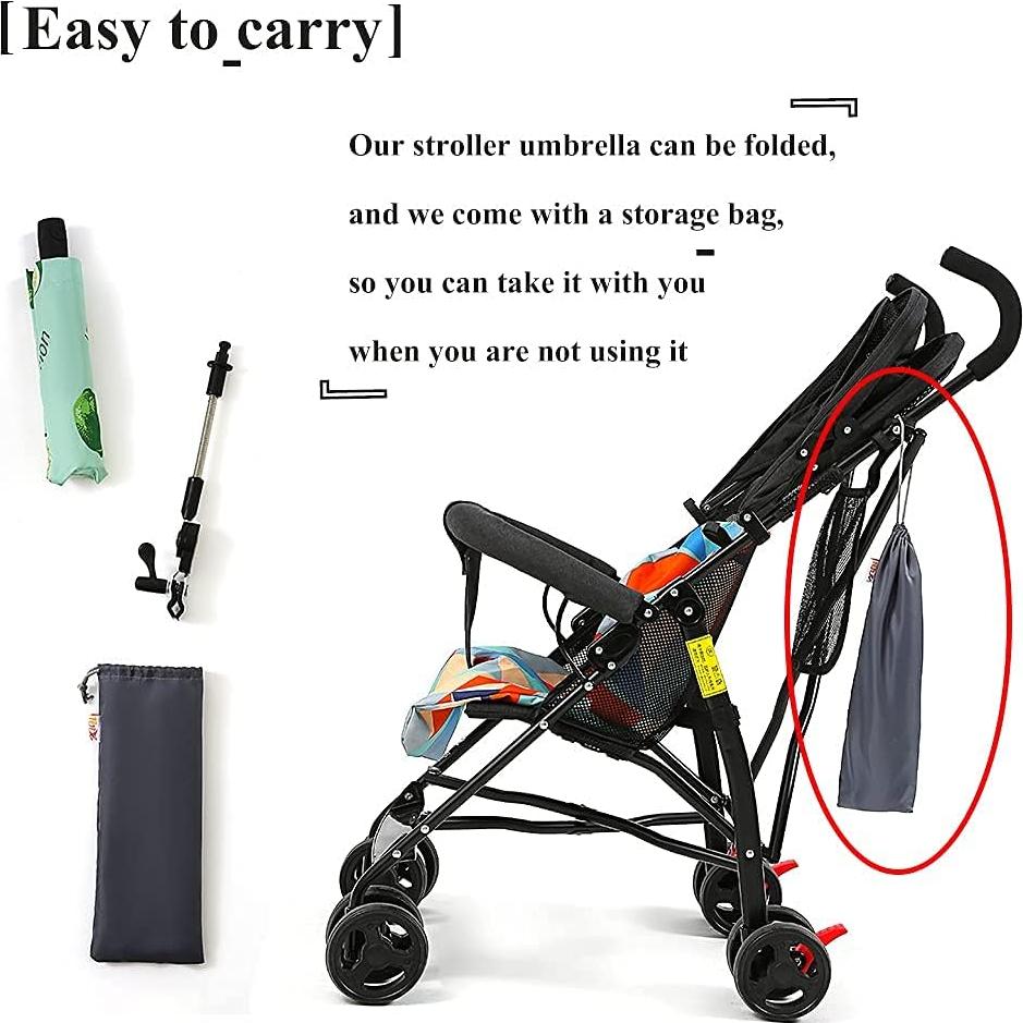 Parasol Universal para Bebé Azul Cielo - Protección Solar 95cm