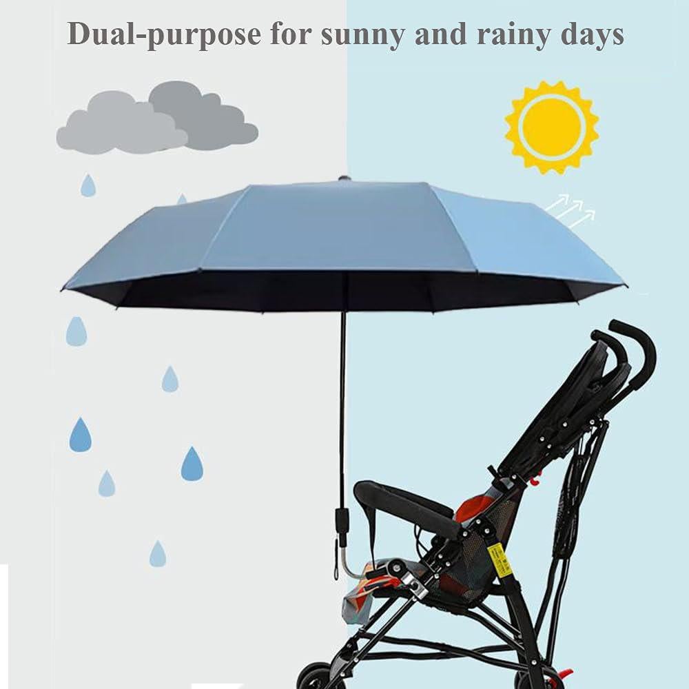 Parasol Universal para Bebé Azul Cielo - Protección Solar 95cm