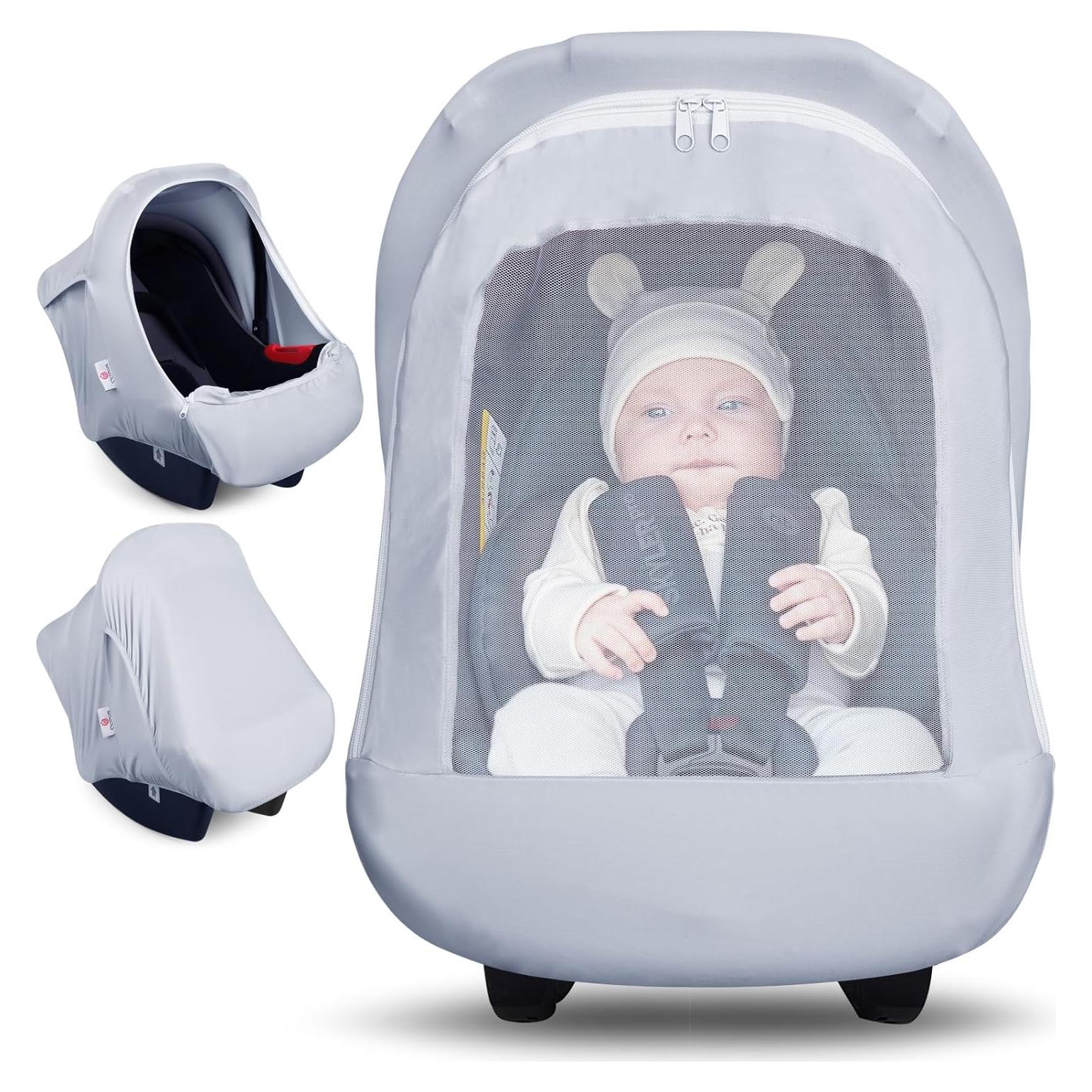 Funda para Asiento de Coche Metplus Gris 2-en-1 para Bebé