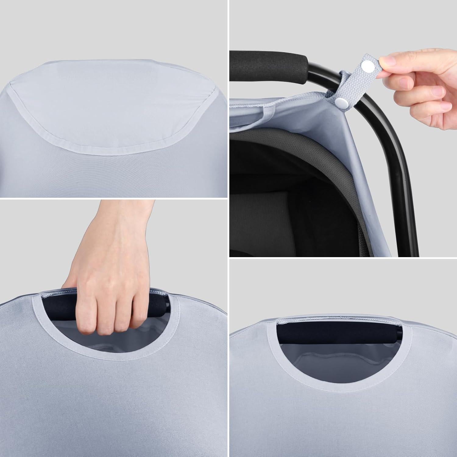 Funda para Asiento de Coche Metplus Gris 2-en-1 para Bebé