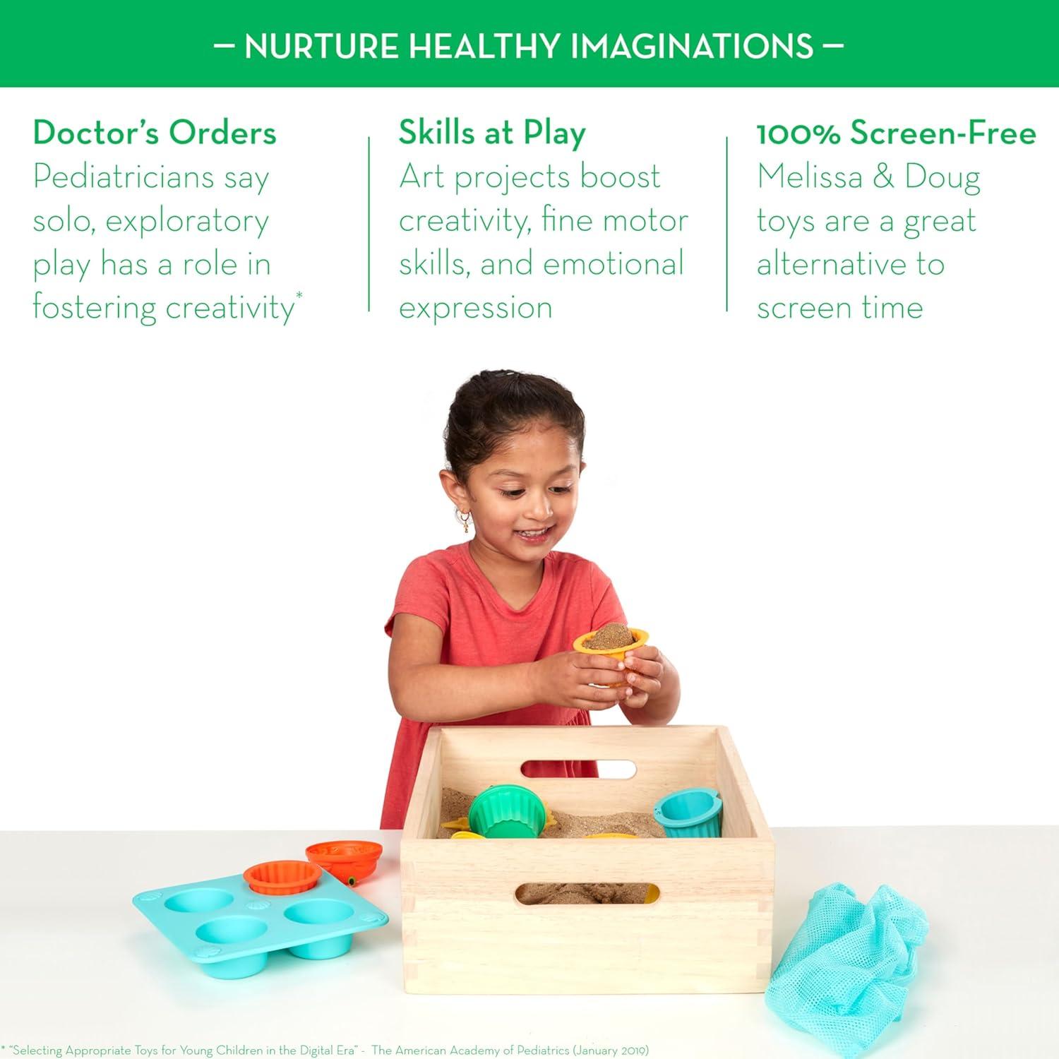 Set de Moldear Arena Cupcake Melissa & Doug 12 Piezas