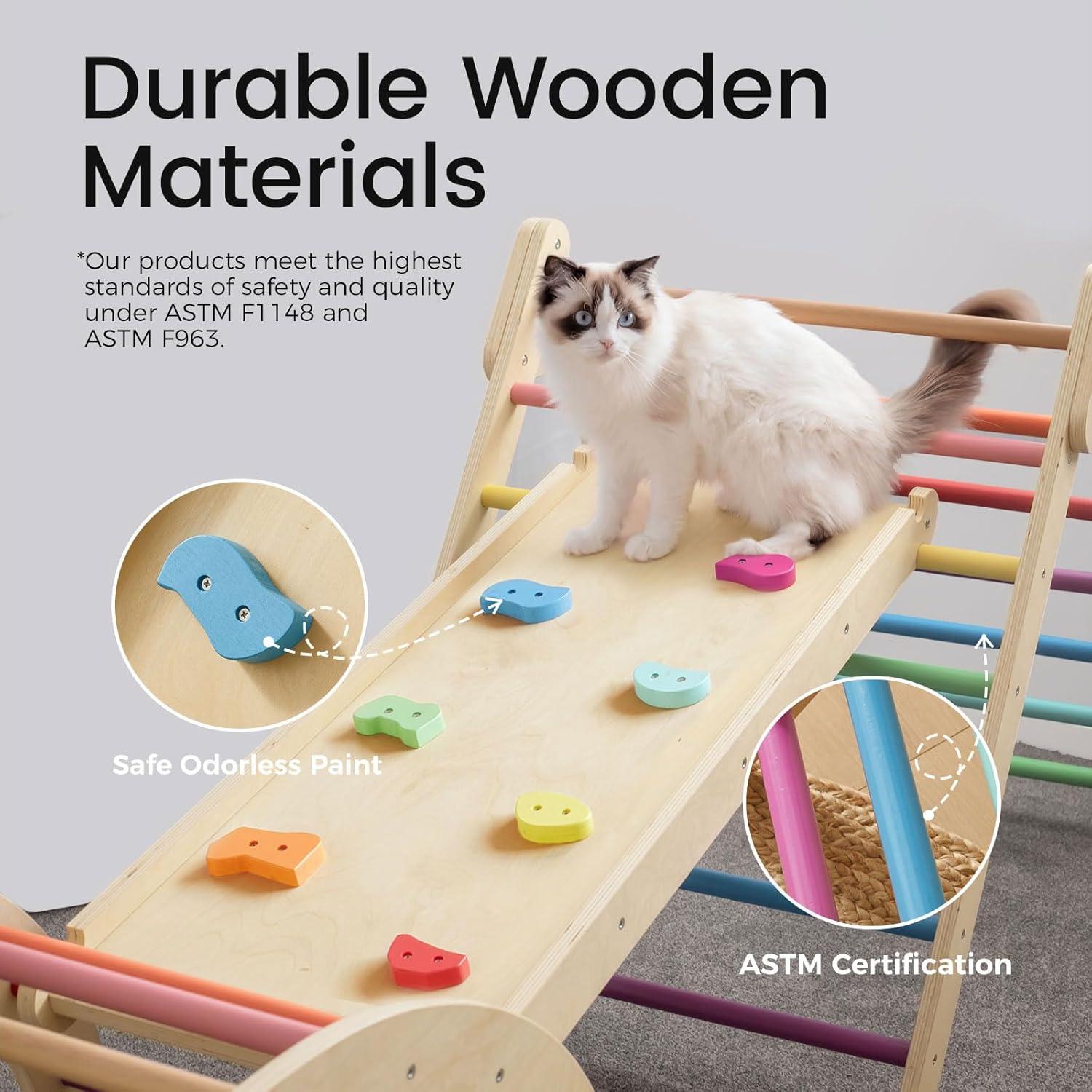 Conjunto de Escalada Montessori Tiny Land 7 en 1 Arcoíris